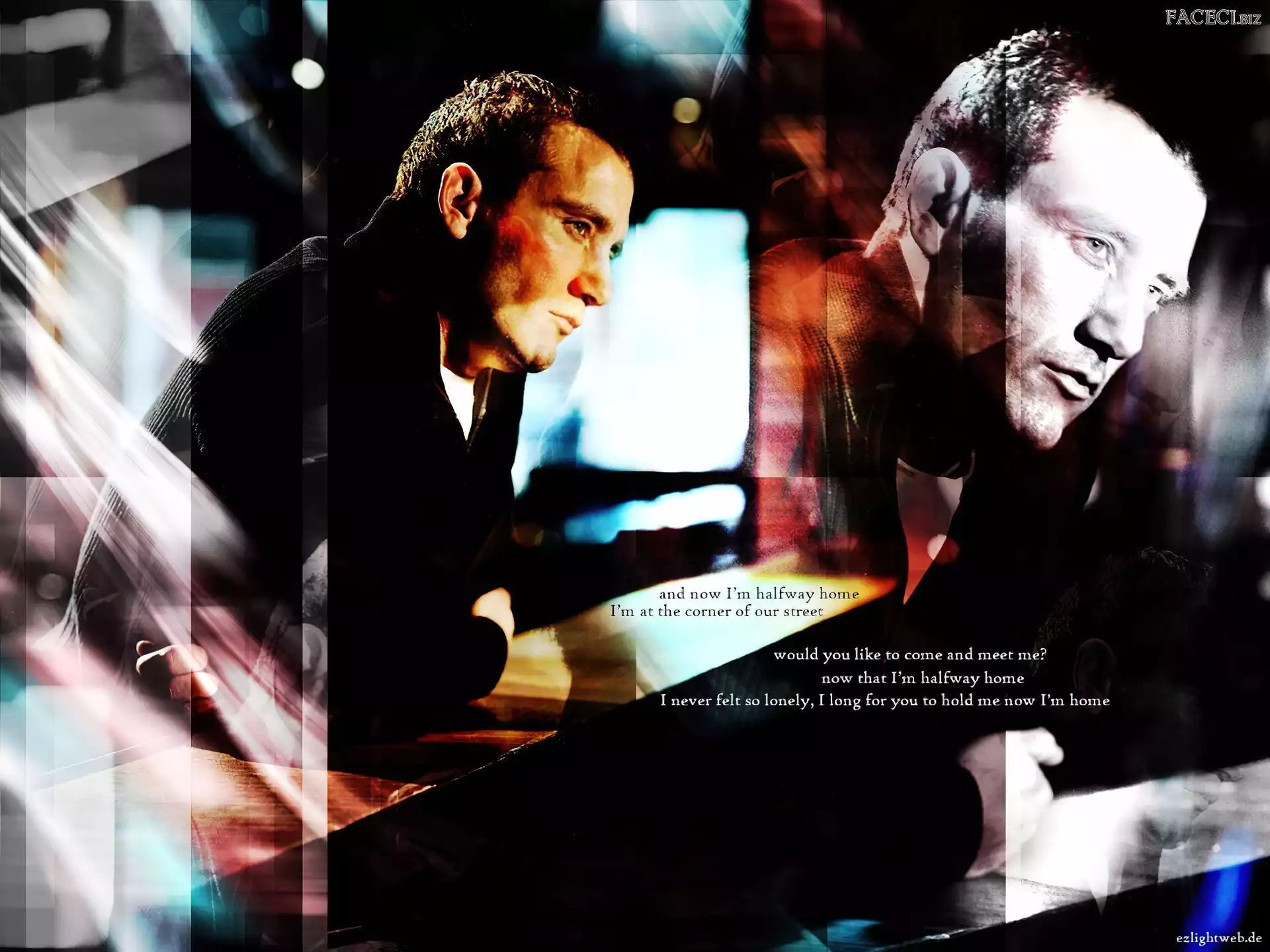 czarny sweterek, Clive Owen