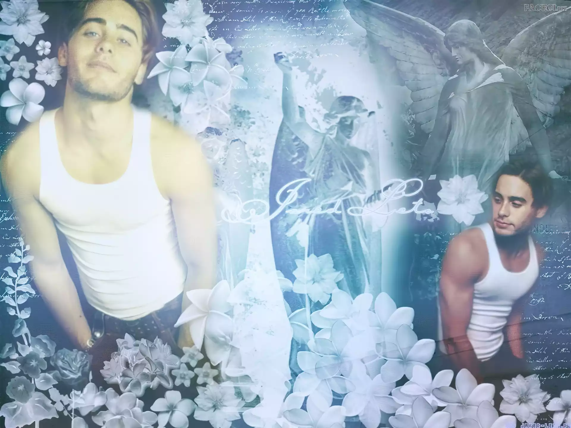 kwiaty, Jared Leto, koszulka